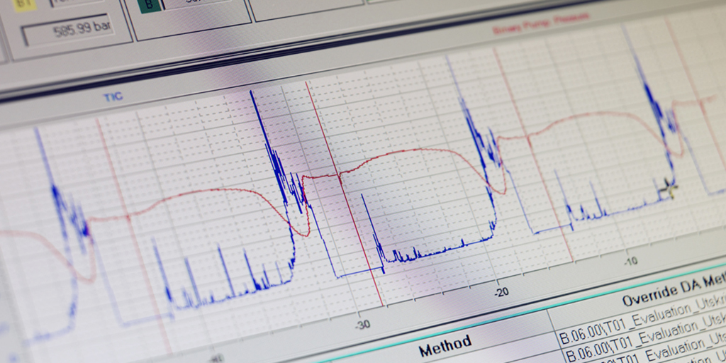 A graph showing result from a forensic analysis