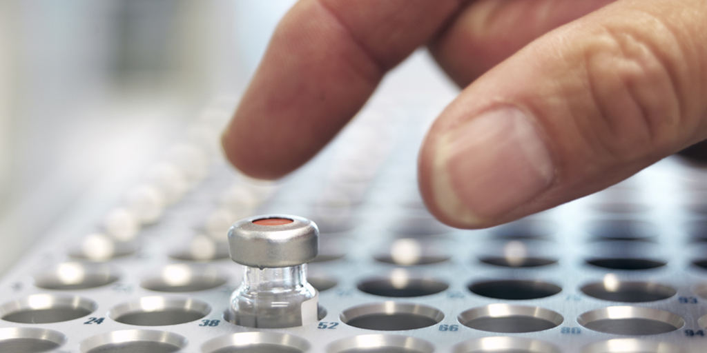 Test tubes at the laboratory at the unit for forensic toxicology.